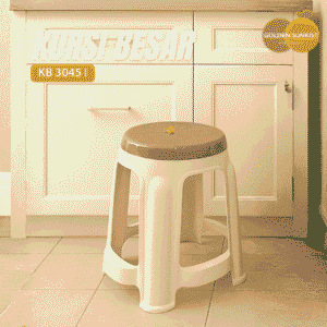 KB 3047 - Kursi Bulat Coklat