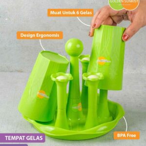 TG 61037 - Tempat Gelas 6 Pcs